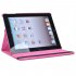  US Direct  360 degree Leather Swivel Case compatible with Apple iPad 2   Hot Pink