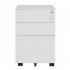  US Direct  39cm Movable Storage  Cabinet With Three Side pull Drawers File Cabinet Business Furniture For Home Office white