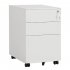  US Direct  39cm  Movable Storage Cabinet With Three Side pull  Drawers File Cabinet Business Furniture For Home Office white