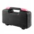  US Direct  39pcs Tool Set Carbon Steel Essential Kit Ideal Home Tool Set With Solid Storage Box For Repairing pink