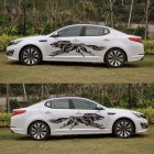 US 3D Wolf Totem Decals Car Stickers Full Body Car Styling Vinyl Decal Sticker for Cars Decoration black