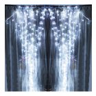 [US Direct] 3Mx3M 300 LED Outdoor String Light Curtain Light for Christmas Xmas Wedding Party Home Decoration-US Warm White