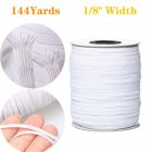 [US Direct] 3mm Width Elastic Bands for Sewing Braided Elastic Cord Elastic String Rope Elastic Band 144 yards