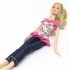  US Direct  3pcs 5pcs Handmade Casual Style Bobbi Doll Clothes Set Elegant Dress for 11  dool Pullip Doll Jenny Doll for Girls  Birthday Gift Z style