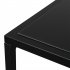  US Direct  3pcs Single Rocking Chair Coffee Table Set Comfortable Weather resistant Uv resistant For Garden Decoration black