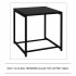  US Direct  3pcs Single Rocking Chair Coffee Table Set Comfortable Weather resistant Uv resistant For Garden Decoration black