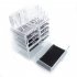  US Direct  3piece set SF 1122 1  Transparent Cosmetic Storage  Rack With 6 Small Drawers   2 Large Drawers Transparent