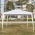 US Direct  3x3 Meters Pe Cloth Tent With 4 sided Cloth Spiral Tube Pergola Iron Tube Waterproof Tent For Household Wedding Party As shown