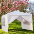  US Direct  3x3 Meters Pe Cloth Tent With 4 sided Cloth Spiral Tube Pergola Iron Tube Waterproof Tent For Household Wedding Party As shown