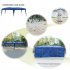  US Direct  3x6m 4 Window Practical Waterproof Folding Tent Sunscreen Windproof Easy Set Up Large Family Tents With Carrying Case blue
