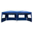 US 4 Window Waterproof Folding Tent Sunscreen Windproof Tents 3x6m Blue