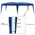  US Direct  3x6m 4 Window Practical Waterproof Folding Tent Sunscreen Windproof Easy Set Up Large Family Tents With Carrying Case blue