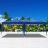  US Direct  3x6m 4 Window Practical Waterproof Folding Tent Sunscreen Windproof Easy Set Up Large Family Tents With Carrying Case blue
