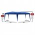 US Direct  3x6m 4 Window Practical Waterproof Folding Tent Sunscreen Windproof Easy Set Up Large Family Tents With Carrying Case blue