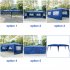  US Direct  3x6m 4 Window Practical Waterproof Folding Tent Sunscreen Windproof Easy Set Up Large Family Tents With Carrying Case blue