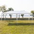  US Direct  3x6m 6 sided 2 Doors Spiral Tube Pergola White Pe Cloth Strong Waterproof Tent For Household Wedding Party As shown
