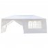  US Direct  3x6m 6 sided 2 Doors Spiral Tube Pergola White Pe Cloth Strong Waterproof Tent For Household Wedding Party As shown