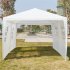  US Direct  3x6m 6 sided 2 Doors Spiral Tube Pergola White Pe Cloth Strong Waterproof Tent For Household Wedding Party As shown