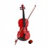 US Direct  4 4 Acoustic Violin With Box Bow Rosin Natural Violin Musical Instruments Children Birthday Present Red