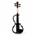  US Direct  4 4 Acoustic Violin Kit With Box Bow Rosin Earphones Cable Paint Electric Violin Musical Instruments black