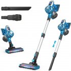 [US Direct] 4 In 1 Vacuum Cleaner 20kpa 2500mah Lightweight Cordless Stick Vacuum For Hardwood Floors Carpet Pet Hair Car blue