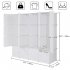  US Direct  4 Layer 16 Cube  Organizer 142 47 142cm Diy Assemble Cabinet With 3 Clothes Hanger white