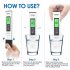  US Direct  4 in 1 Tds Ppm Digital Tester Accurate Household Water  Purity  Tester Btds03 For Drinking Water Aquariums White