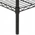 US Direct  4 layer Plastic Coated Iron Shelf Without Wheels For Organizing Displaying Accessories Products Tools 140 x 90 x 35 cm black