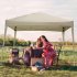  US Direct  4 sided Right angle Folding Tent With 2 Doors 2 Windows Waterproof Assembled Tent Sun Shelter  3 X 3meter  Khaki
