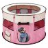  US Direct  40inch Folding Pet Game Fence Tent Portable Round Dog House Cat Nest Bed With Zipper Pink