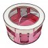  US Direct  40inch Folding Pet Game Fence Tent Portable Round Dog House Cat Nest Bed With Zipper Pink