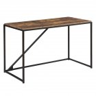 [US Direct] 46-inch Computer  Desk Industrial Style Modern Simple Laptop Table For Home Office Brown