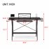  US Direct  47  Gaming Desk Table  E Sports Computer Desk  Gaming Workstation Desk  PC Stand Shelf Keyboard stand Power Strip with USB Cup Holder   Headphone Ho