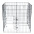  US Direct  48  Basics Foldable Metal Pet Wire Fence Play Area 8 Pieces With Open Doors black