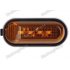  US Direct  4LED Flat Style Fender Marker Light Amber Color Plastic Side Marker Turn Signal Sealed Light For Honda Assembly amber