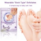 [US Direct] 4pcs Foot Mask Exfoliating Foot Peeling Mask Foot Patches For Dead Skin Remover Calluses Gentle Foot Care Purple