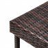  US Direct  4pcs Rattan Stool Iron Frame Multifunctional Backless Retro Bar Chair 38x38x61cm N003 brown gradient