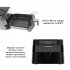  US Direct  5 8 Qt Electric Air  Fryer Hot Oven Oilless Cooker Led Touch Digital Screen Nonstick Square Basket black