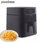 [US Direct] 5.8 Qt Electric Air  Fryer Hot Oven Oilless Cooker Led Touch Digital Screen Nonstick Square Basket black