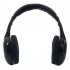  US Direct  5 In 1 Wireless  Headset Mp3 Pc Tv With Fm Transmitter Compact Size Headphones For Sports black