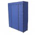  US Direct  5 Layers 12 Compartments Non woven Fabric Wardrobe Portable  Closet Household Furniture Navy