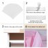  US Direct  5 Layers Gradient Pink Chiffon Wave Table Skirt for Wedding Party Supplies Gradient pink 6FT