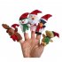  US Direct  5 Piece Soft Assorted Christmas Finger Puppets for Children Story Time