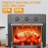  US Direct  5 in 1 Alloy Steel Air  Fryer Convection Oven With Air Frying Grilling Grilling Roasting Baking black