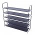  US Direct  5 layer Shoe  Rack 100cm Super Wide Extra Large Combined Simple Shoe Holder black