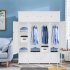  US Direct  5 layers 20 grids Modular  Closet Cabinet Storage  Shelves Cube Organizer white