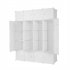  US Direct  5 layers 20 grids Modular  Closet Cabinet Storage  Shelves Cube Organizer white