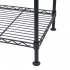  US Direct  50 30 80cm Iron 4 tier  Wire  Shelving Adjustable Layer Spacing Household Metal Shelf Black