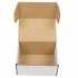  US Direct  50 Pcs Corrugated Paper Boxes 6x4x3   15 2x10x7 6cm  Sturdy Lightweight Foldable Holiday Gifts Box Internal And External Dual color White