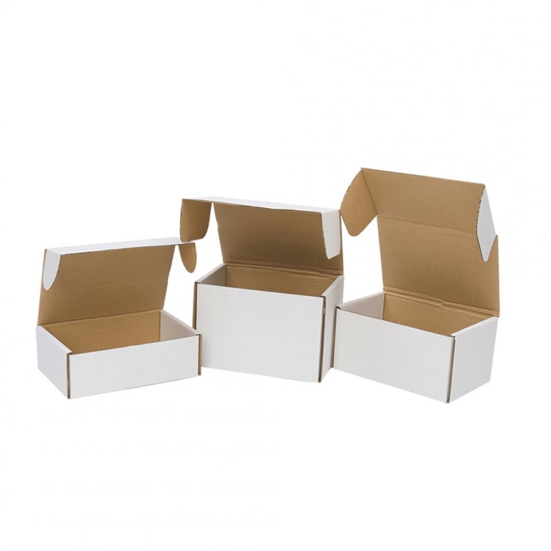 [US Direct] 50 Pcs Corrugated Paper Boxes 6x4x3